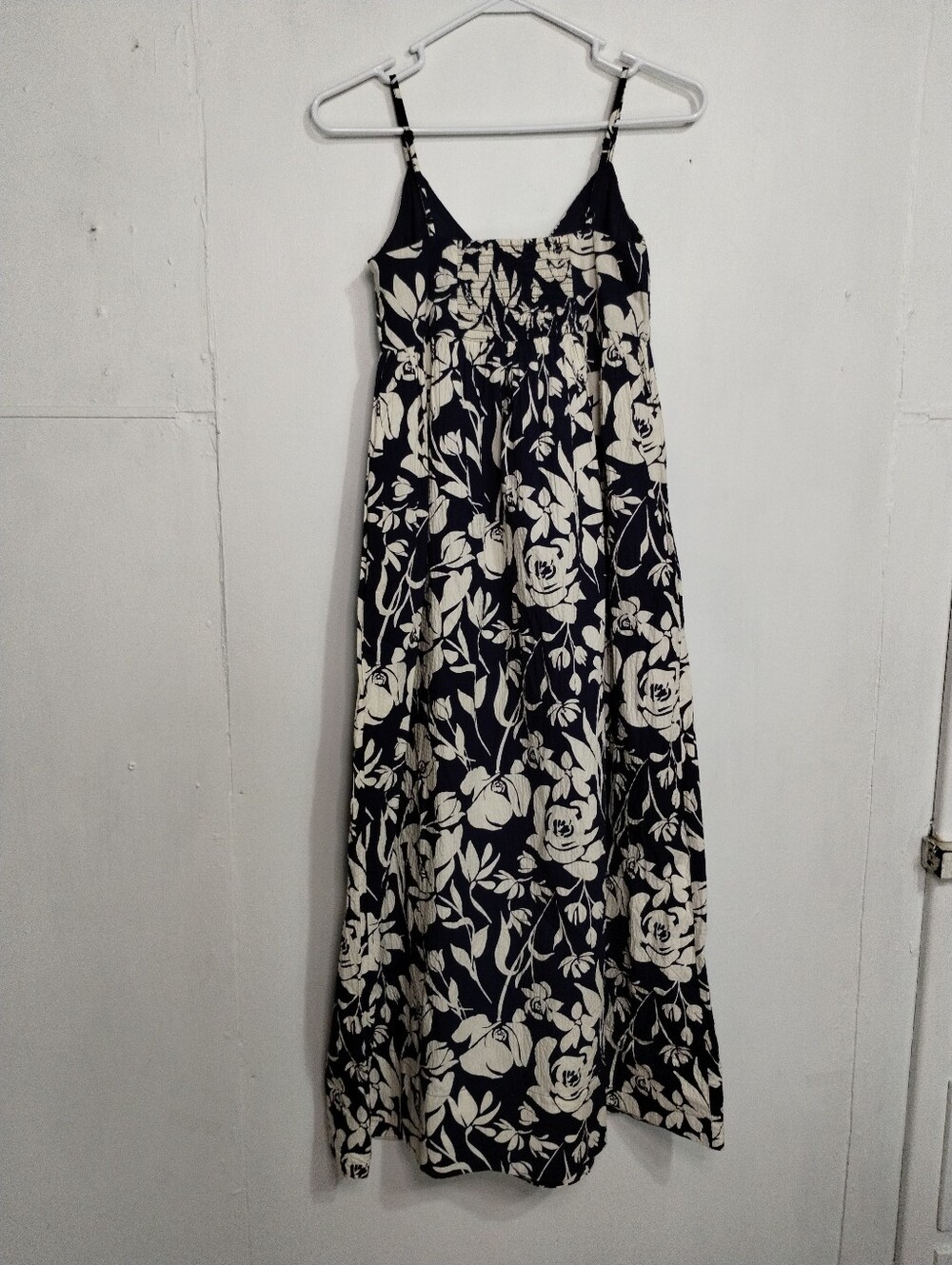 a new day Navy and Cream Floral Spaghetti-Strap Maxi Dress - Picture 4 of 11